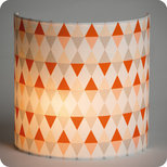 Fabric half lamp shade for wall light Tangente