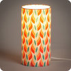 Cylinder fabric table lamp Tori lit S