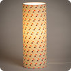 Cylinder fabric table lamp Hexagone lit L