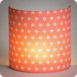 Fabric half lamp shade for wall light Ozora pink