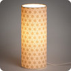 Cylinder fabric table lamp Hoshi or lit M