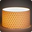 Drum fabric lamp shade / pendant shade Hoshi cuivre lit 30 