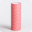 Cylinder fabric table lamp Ppite corail L