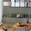 Eos floor lamp with shade Cinetic corail 50