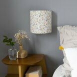 Fabric half lamp shade for wall light Envol