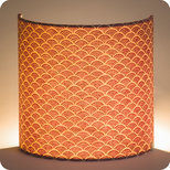 Fabric half lamp shade for wall light Nami terra