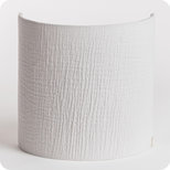 Cotton gauze half lamp shade for wall light Gris clair