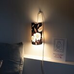 Plug-in pendant lamp in fabric Dany