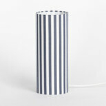 Cylinder fabric table lamp Sunray Wide cobalt