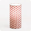 Cylinder fabric table lamp Grain de café lit S