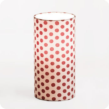 Cylinder fabric table lamp Grain de café 