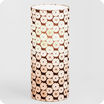 Cylinder fabric table lamp Sweet brownie lit M