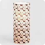 Cylinder fabric table lamp Sweet brownie