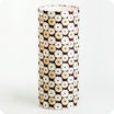 Cylinder fabric table lamp Sweet brownie M