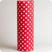 Cylinder fabric table lamp Red dingue XXL