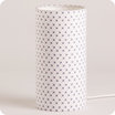 Cylinder fabric table lamp Mimi Pinson S