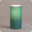 Cylinder fabric table lamp Grain de ciel lit S