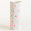 Cylinder fabric table lamp Lady grey M
