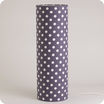 Cylinder fabric table lamp Snow XXL