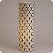 Cylinder fabric table lamp Black power lit XXL