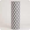 Cylinder fabric table lamp Black power XXL