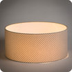 Drum fabric lamp shade / pendant shade Pearl stars lit Ø40
