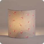 Fabric half lamp shade for wall light Lady grey