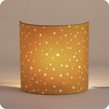 Fabric half lamp shade for wall light Orion