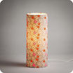 Cylinder fabric table lamp Petit Pan Fleur des îles lit M