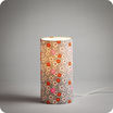 Cylinder fabric table lamp Petit Pan Fleur des îles lit S