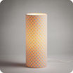 Cylinder fabric table lamp Petit Pan Wasabi lit M