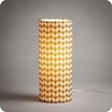 Cylinder fabric table lamp Pythagore lit M