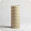 Cylinder fabric table lamp Pythagore M
