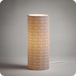 Cylinder fabric table lamp Illusion