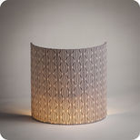 Fabric half lamp shade for wall light Illusion
