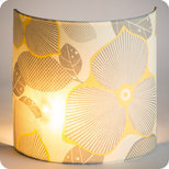 Fabric half lamp shade for wall light Bloom