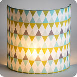 Fabric half lamp shade for wall light Cosinus 