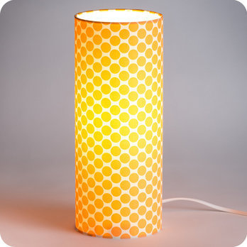 Cylinder fabric table lamp Clémentine 