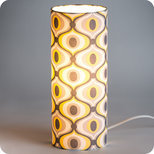 Cylinder fabric table lamp Groovy