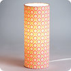 Cylinder fabric table lamp Candy lit M