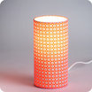 Cylinder fabric table lamp Petit Pan Mikko lit S