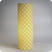 Cylinder fabric table lamp Spirograph lit XXL