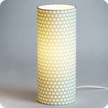 Cylinder fabric table lamp Glacier