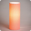 Cylinder fabric table lamp Hoshi lit M