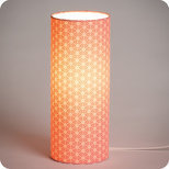Cylinder fabric table lamp Hoshi 