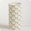 Cylinder fabric table lamp Flonflon S