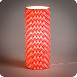Cylinder fabric table lamp Aka 