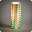 Cylinder fabric table lamp Chrysler lit M