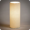 Cylinder fabric table lamp Gatsby lit M