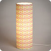 Cylinder fabric table lamp Riviera lit L